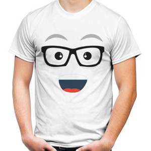 Kaos wajah gembira