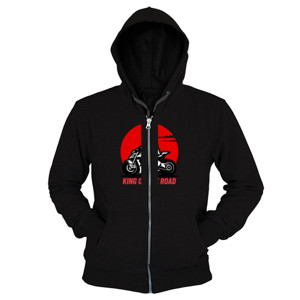Hoodie Zipper Kaos King of the Road