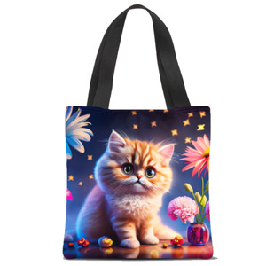 Tas Tote Fullprint Tas Tote Fullprint - Kucing Persia 04