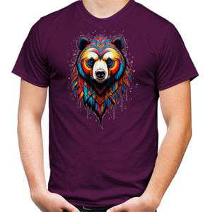 Kaos pop art tribal bear