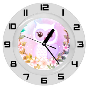 Jam Dinding Jam Dinding Keren Motif Burung Hantu - Elegant Owl