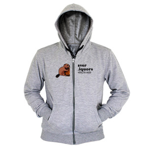 Hoodie Zipper Beaver Liquors - 1