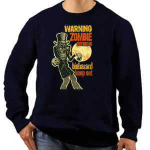 Jaket Sweater Zombie Warning