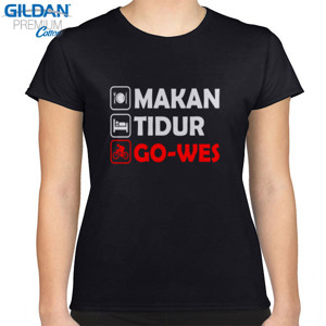 Kaos Kaos Pria Pecinta Sepeda Makan Tidur Gowes