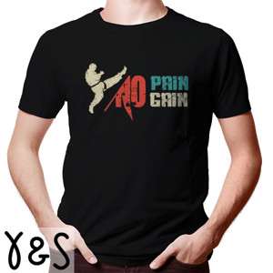Kaos No Pain No Gain Kaos Tema Beladiri