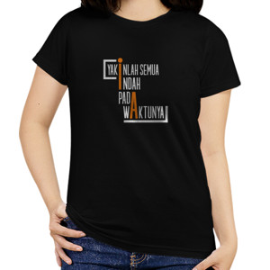 Kaos kaos wanita cewek gambar tulisan custom