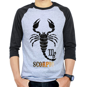 Kaos Raglan Scorpio