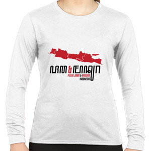 Kaos Pulau Jawa dan Madura dalam Aksara Jawa