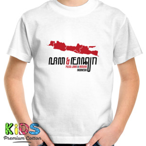 Kaos Pulau Jawa dan Madura dalam Aksara Jawa