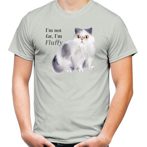 Kaos Fluffy Not Chubby