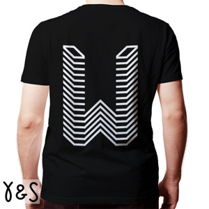 Kaos Logo huruf W gamer (Front & Back)