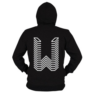 Hoodie Zipper Logo huruf W gamer (Front & Back)