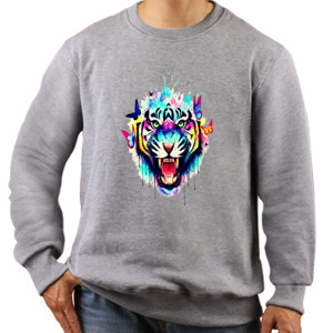 Jaket Sweater tiger abstract