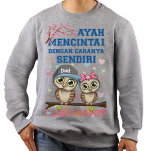 Jaket Sweater i love daddy