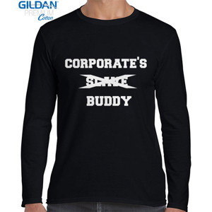 Kaos Comfun Corporate's Buddy - Man Longsleeves
