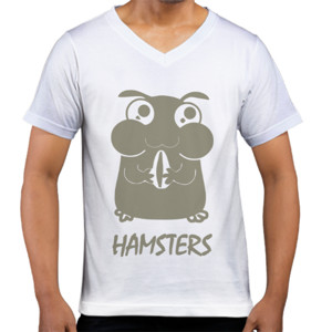 Kaos  Cute Hamster Custom T-shirt DTG