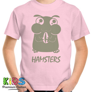 Kaos Cute Hamster Custom T-shirt DTG