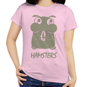 Kaos Cute Hamster Custom T-shirt DTG