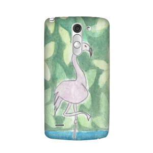 Watercolor flamingo in the forest Casing HP