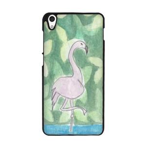 Watercolor flamingo in the forest Casing HP