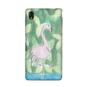 Watercolor flamingo in the forest Casing HP