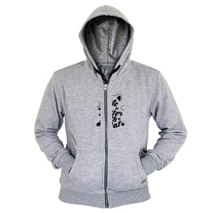 Hoodie Zipper Kaos Life is Better With a Cat (CLCAT03)