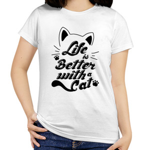Kaos Kaos Life is Better With a Cat (CLCAT03)