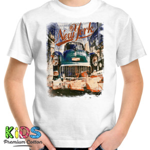 Kaos Vintage Car New York