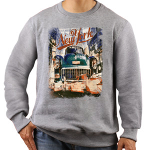 Jaket Sweater Vintage Car New York