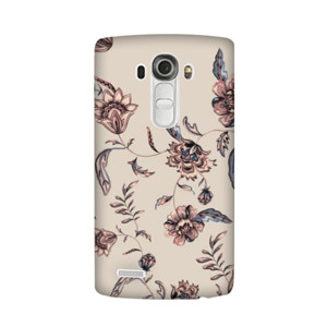 Cream Vintage Flowers Casing HP
