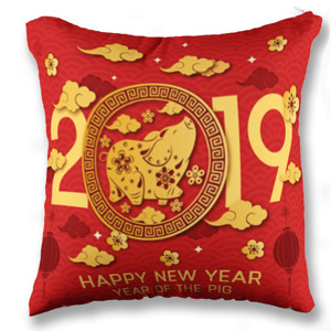 Bantal Happy New Year 2019