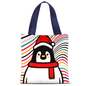 Tas Tote Fullprint Natal Penguin