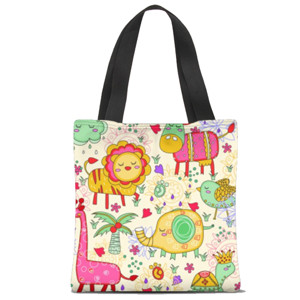 Tas Tote Fullprint Tas Animal