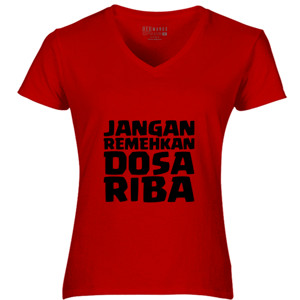Kaos Jangan Remehkan Dosa Riba 4