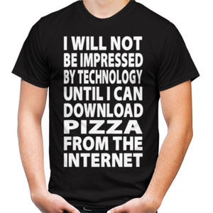 Kaos I CAN DOWNLOAD PIZZA