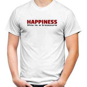 Kaos T-shirt HAPPINES This is a treasure KAOS simpel. 