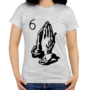 Kaos 6 Pray Hands NEW Graphic T-shirt