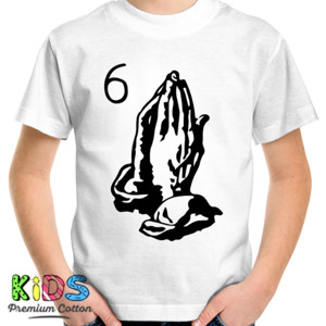 Kaos 6 Pray Hands NEW Graphic T-shirt
