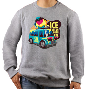 Jaket Sweater Ice Cream Mini Bus 