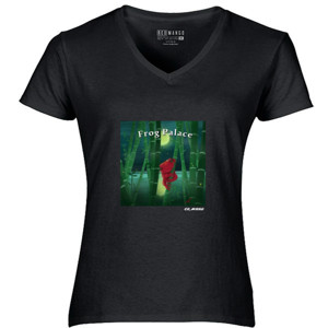 Kaos Kaos Wanita Frog V-Neck by Co_mbro