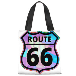Tas Tote Fullprint Route 66
