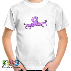 Kaos Kaos Anak Gambar Octopus