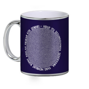 Mug Silver Hidup Itu Sederhana - Quotes