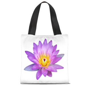 Tas Tote Fullprint Lotus Tote Bag 
