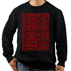 Jaket Sweater Red Dots