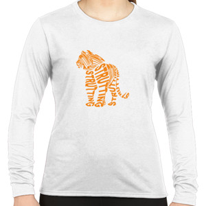 Kaos Strutting Tiger (berjalan dengan percaya diri)