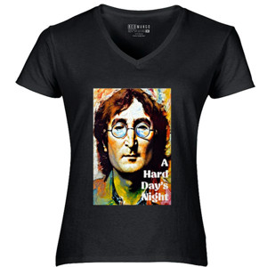 Kaos Lukisan Potret John Lennon