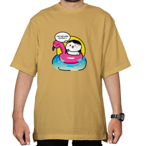 Kaos Oversize Aye welcome holiday!