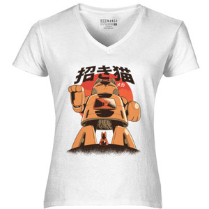 Kaos Jepang Robot Cat