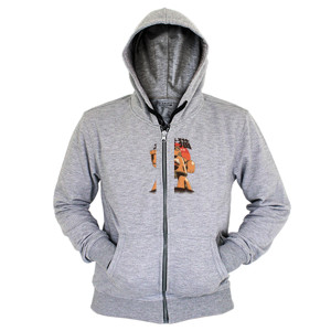 Hoodie Zipper Jepang Robot Cat